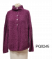 Preview: Flauschige Alpaka Bouclé Strickjacke "Esprit"