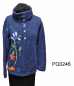 Preview: Fluffy Alpaca Bouclé Strickjacket  "Esprit" with Embroidery