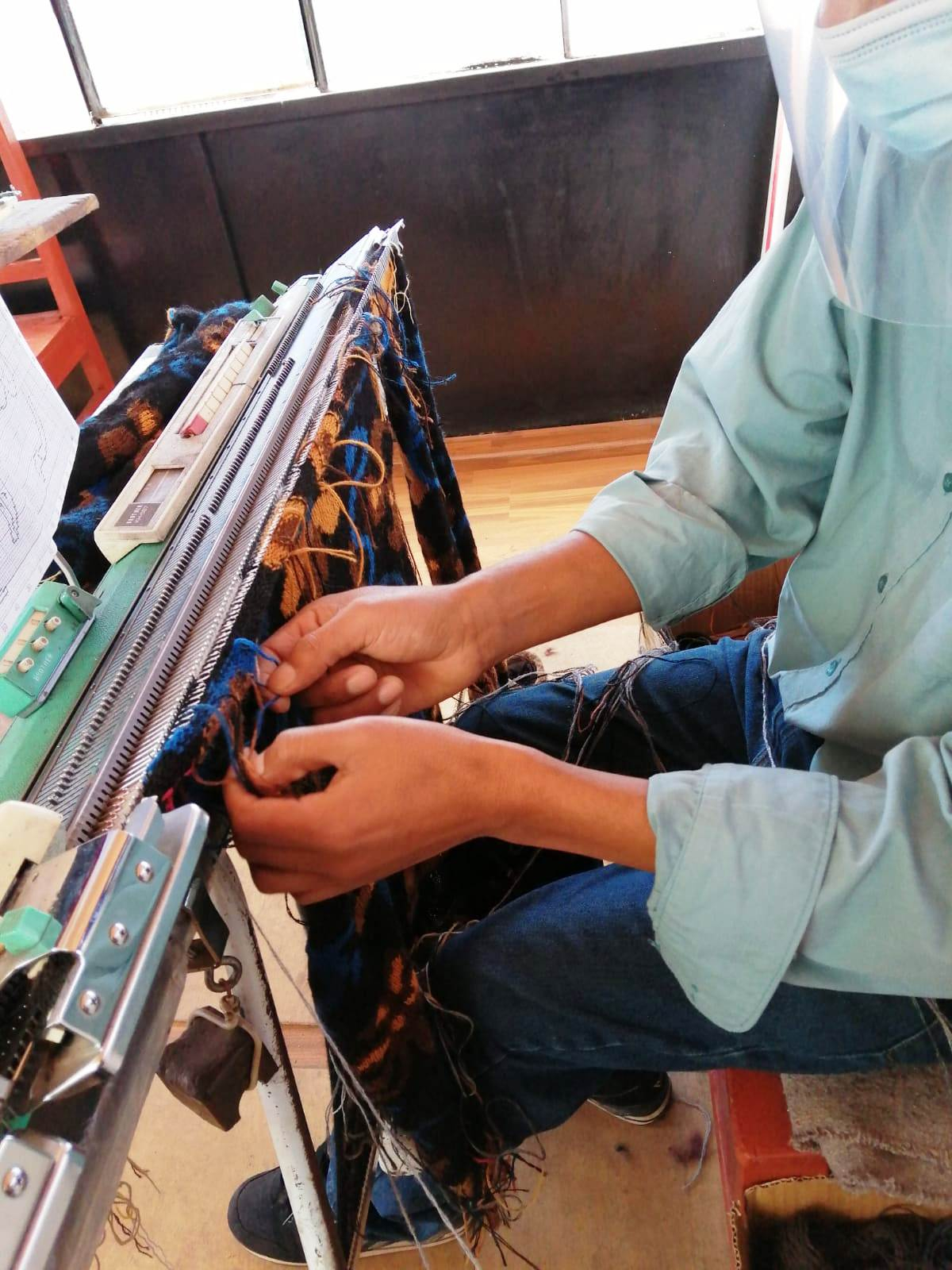 Stricker bei der Arbeit