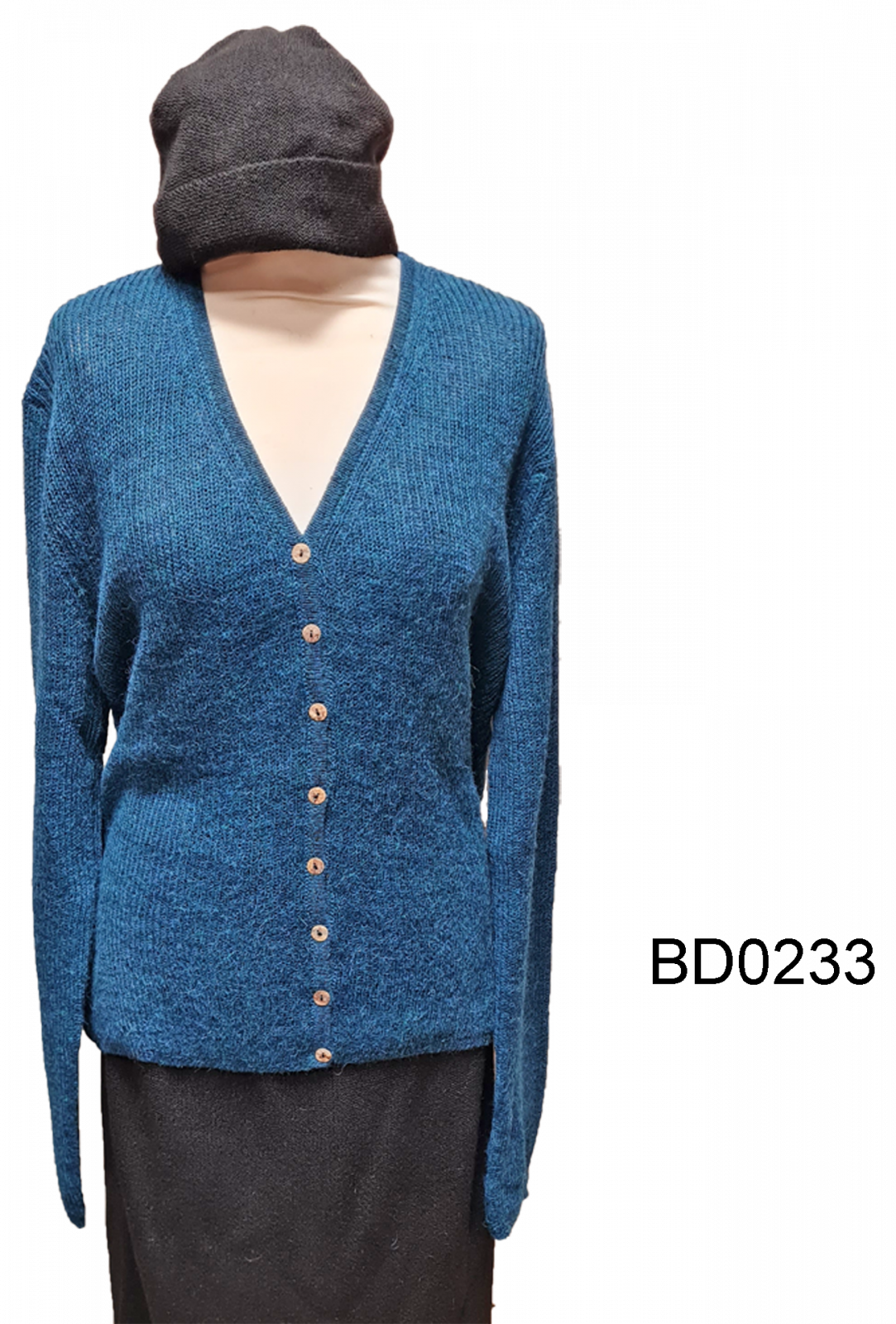 Women's V-Neck Alpaca Cardigan "Felice"