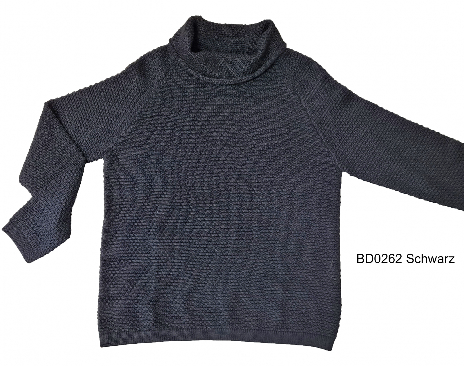 Natural Style Shop Alpaka Rollkragenpullover mit Knopenmuster