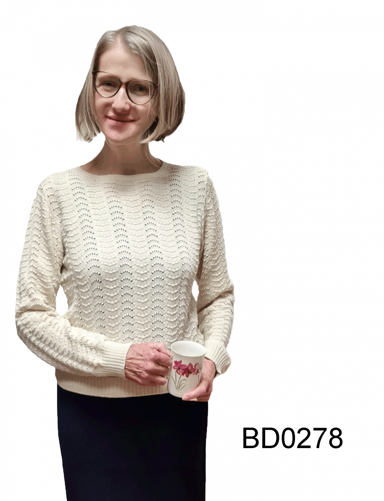 Damen Rund-Ausschnitt Alpakapullover 