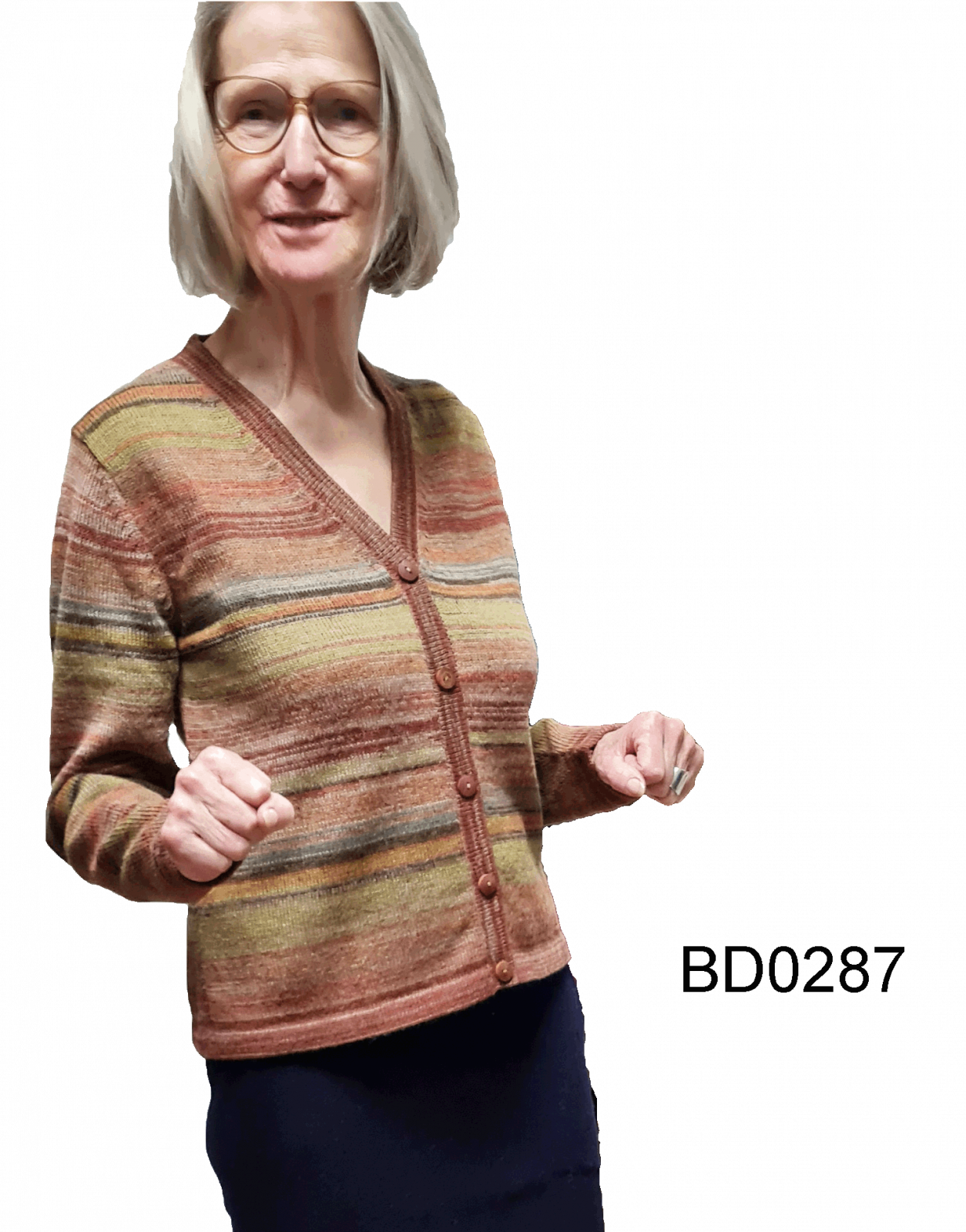 V-Ausschnitt Alpaka Damenjacke 