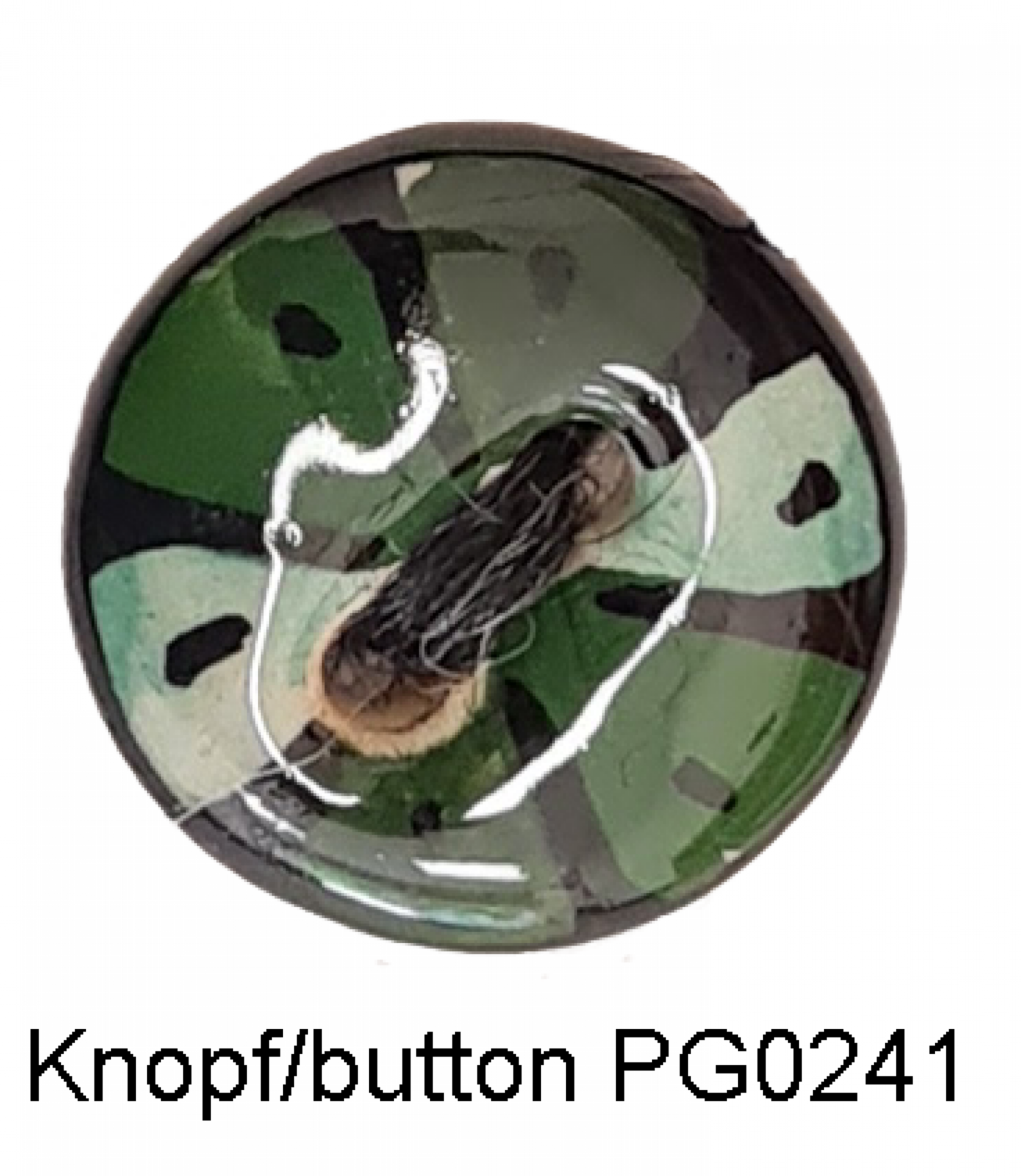 hand painted ceramic button