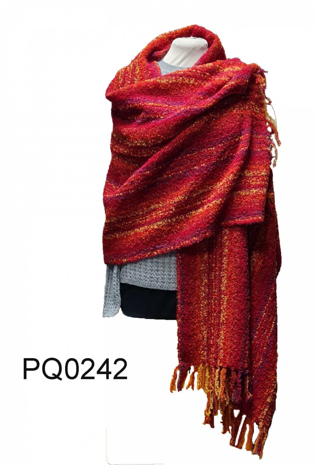 Preview: Baby Alpaka Bouclé-Stola 