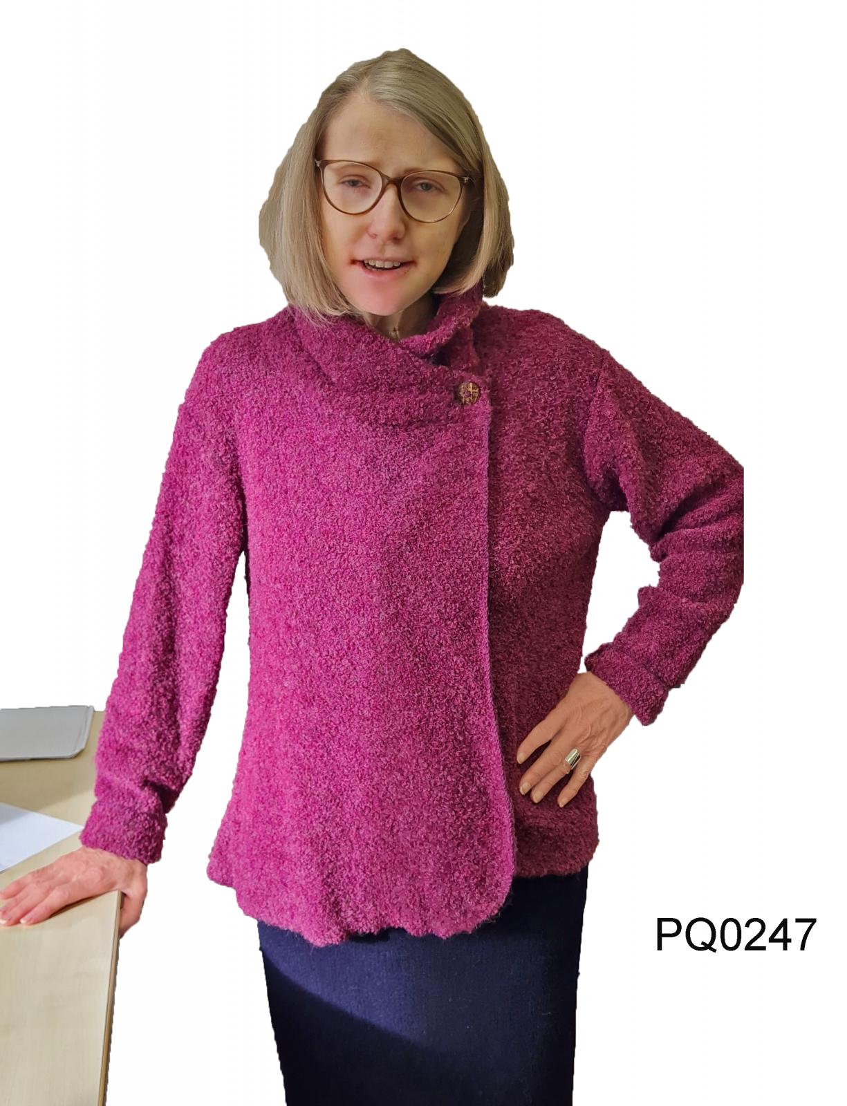 Fluffy Alpaca Bouclé Knit Jacket 