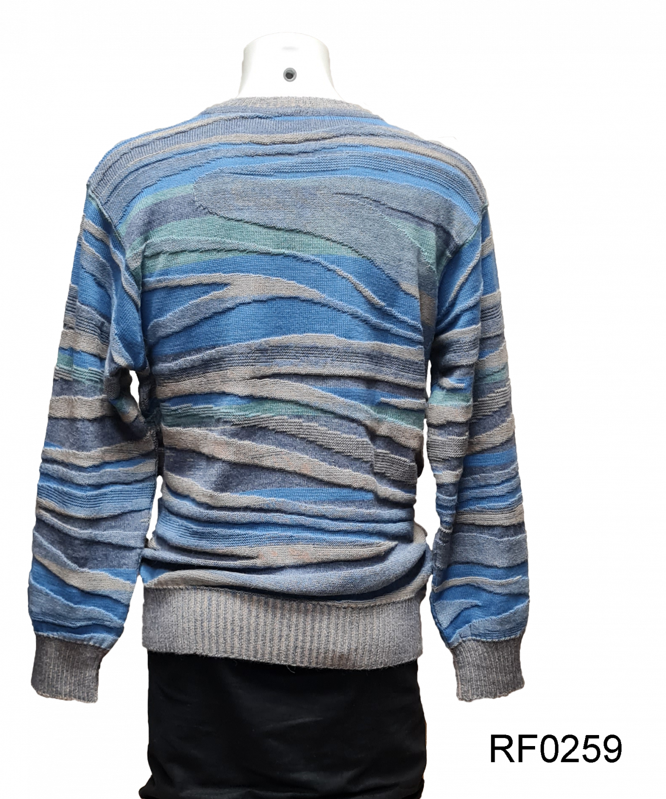Alpaka Rundhal Pullover "Strand und Meer" für Herren