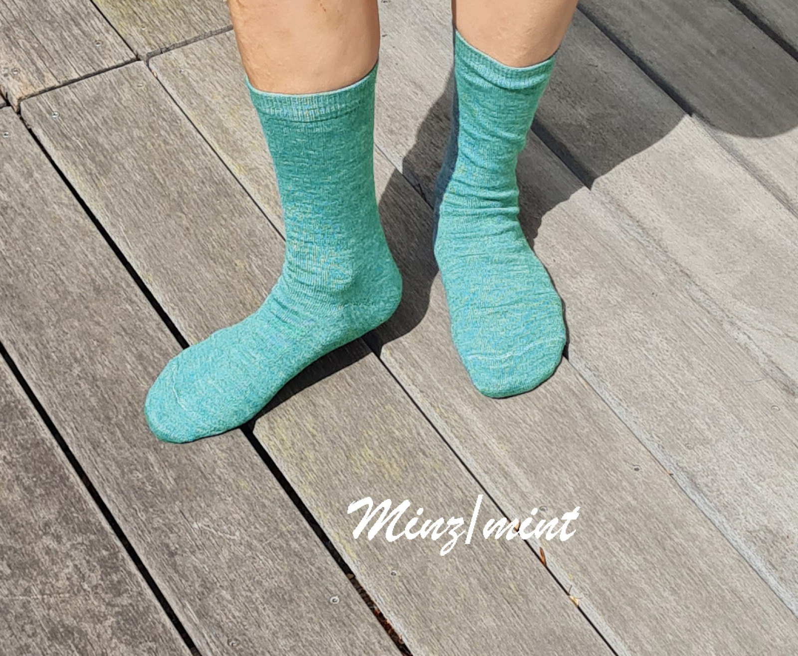 unifarbig Minz