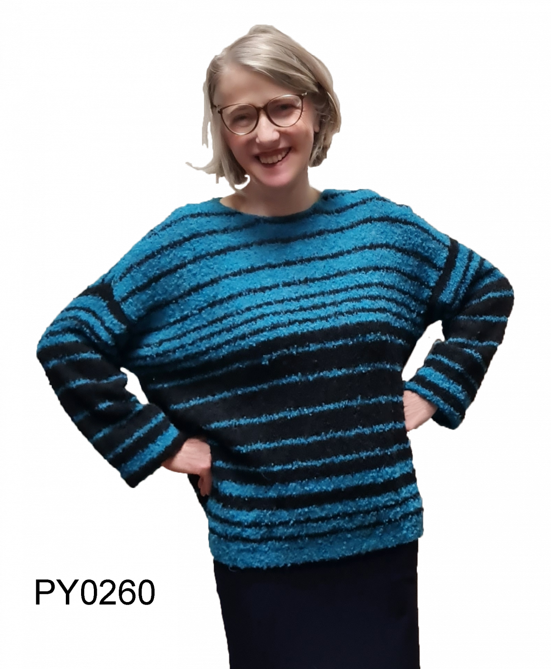 Damen Alpaka Bouclé Pullover "Yadira"