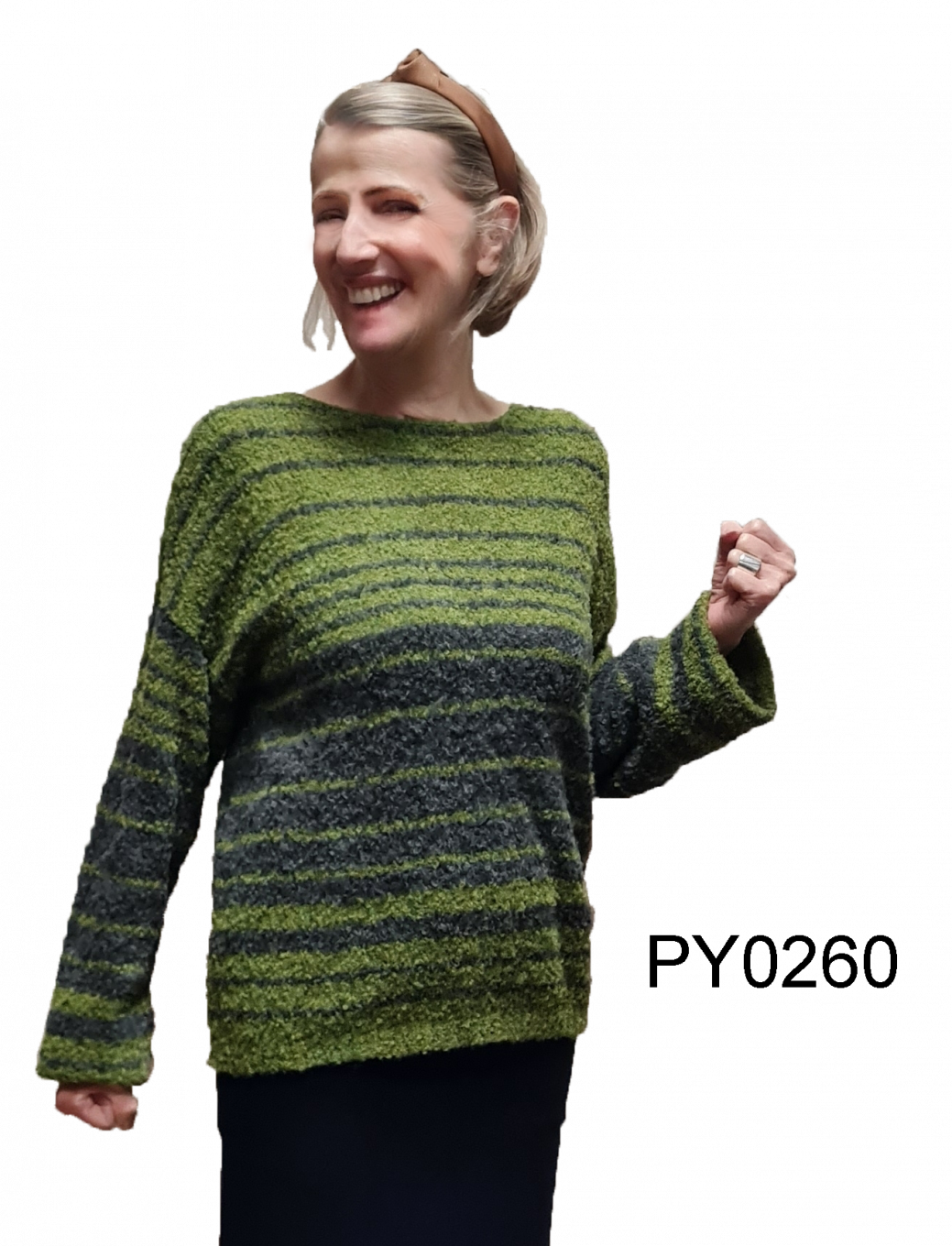 Damen Alpaka Bouclé Pullover "Yadira"