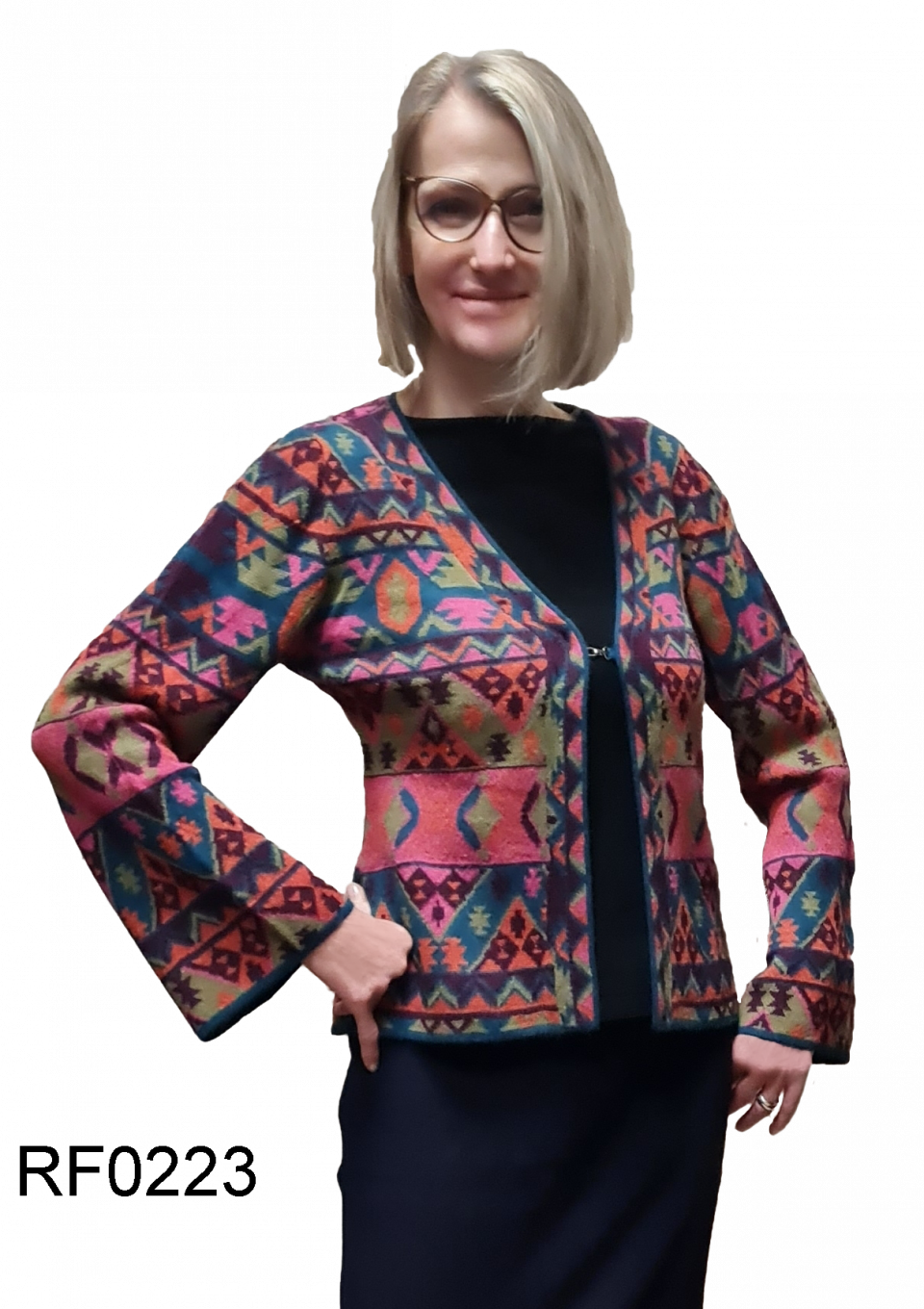 Women's Open Baby Alpaca Cardigan "Gwenelda"